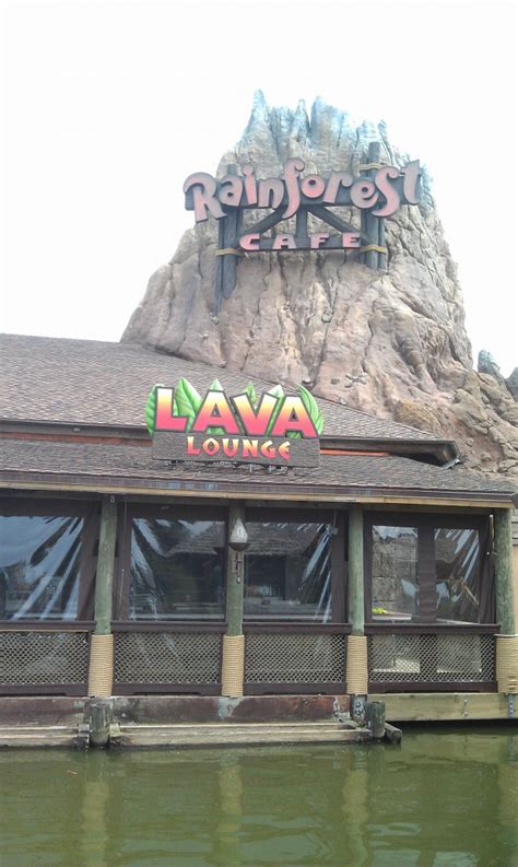 The Lava Lounge At The Rainforest Cafe Still Under Construction The