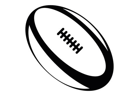 Rugby Ball Graphic By The Crafty Skater · Creative Fabrica