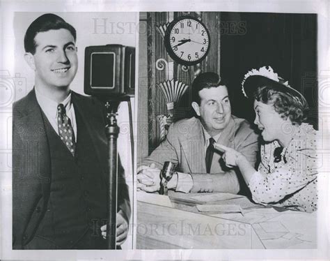 1953 Press Photo Breakfast Club Show Host Don Mcneill Guest Fran Allis