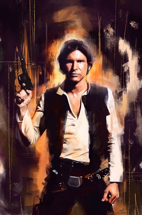 Star Wars Han Solo By Namecchan Star Wars Prints Star Wars Fan