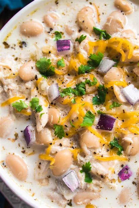 Pin to your board today! Creamy White Chicken Chili - Lemon Tree Dwelling