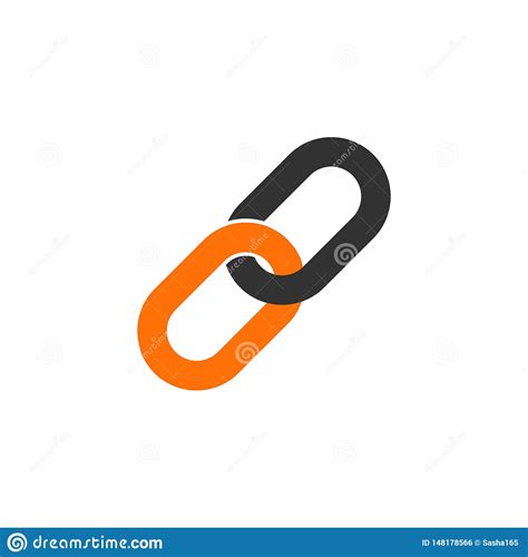 Link Icon Hyperlink Chain Symbol Vector Illustration On White