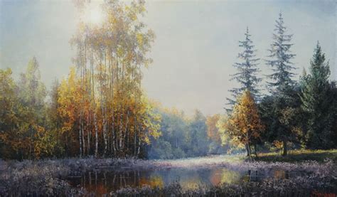 First Frost Oil Painting By Evgeny Burmakin Artfinder