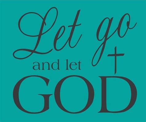 Let Go And Let God Scripture Wall Art Words Vinyl By Astickyplace 36