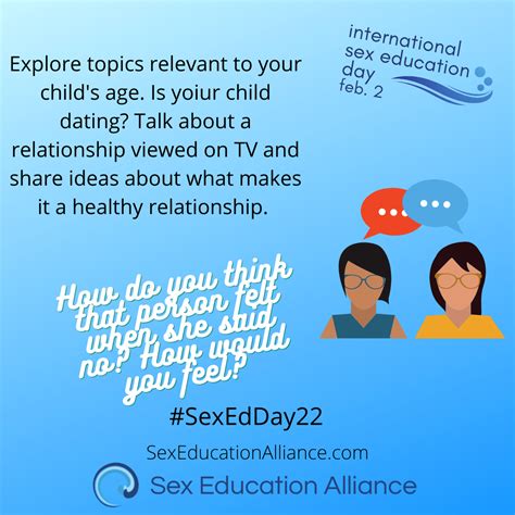 International Sex Education Day Get The Conversation Started About Sexuality Are You In