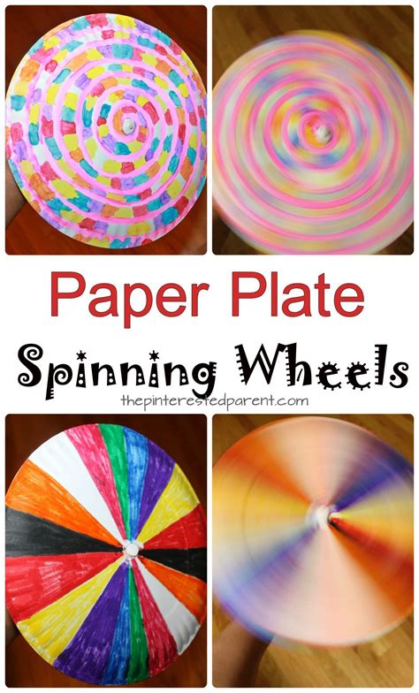 Looking for a fun winter themed arts and crafts activity for kids? Paper Plate Spinning Wheel | Circus crafts, Paper plate ...