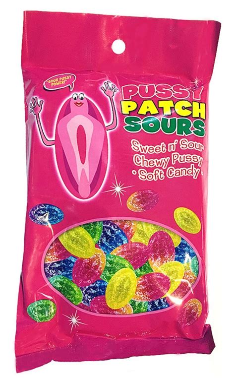 pussy patch sours sweet and sour soft chewy gummy candy 1 pack