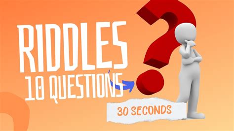 10 Mind Bending Riddles You Have To Solve In 30 Seconds Each Youtube