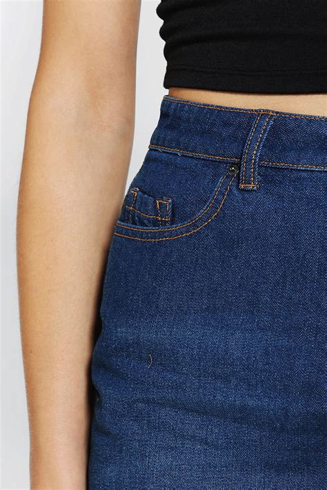 Urban Outfitters Bdg Denim Mini Skirt In Blue Lyst