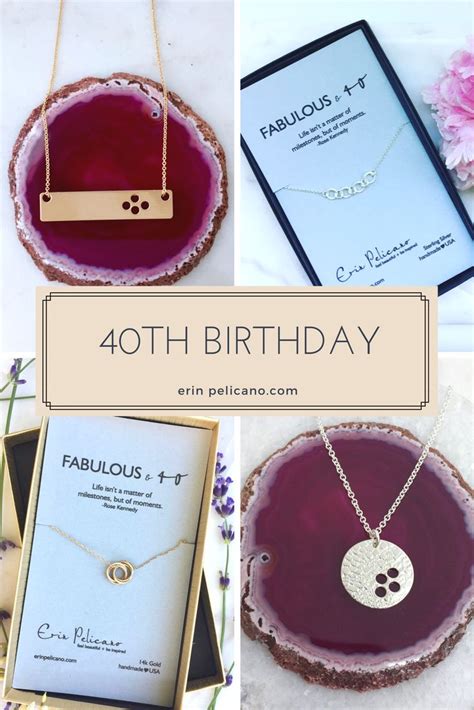 An original 40th birthday gift ideas for wife for 40 years, who pay a lot of attention to her appearance. 40th birthday gift ideas, necklaces for her 40th birthday ...