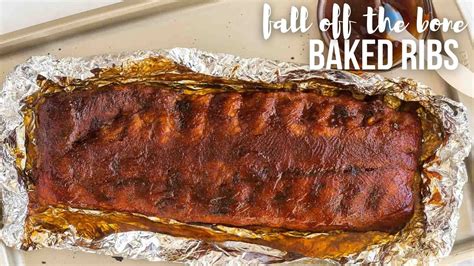 easy oven baked ribs fall off the bone tender the recipe rebel youtube
