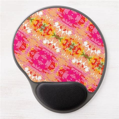 Pink Pattern Gel Mouse Pad Chic Mouse Pad Pink Patterns