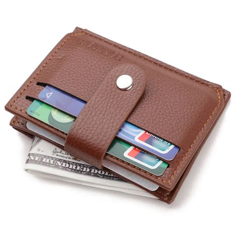 2018 Slim Leather Wallets Men Magic Wallets Designer Small Purse Rfid