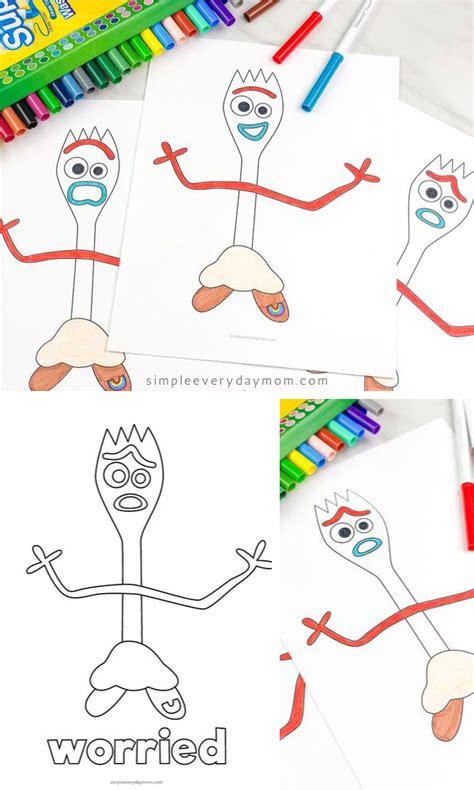 Toy story changed the way we watch animation forever. Toy Story 4 Forky Coloring Pages For Kids | Coloring pages for kids, Coloring pages, Quiet time ...