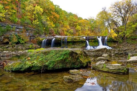 Cataract Falls In Indiana Most Picturesque Waterfalls In Autumn