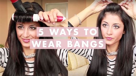 5 Different Ways To Wear Bangs Youtube