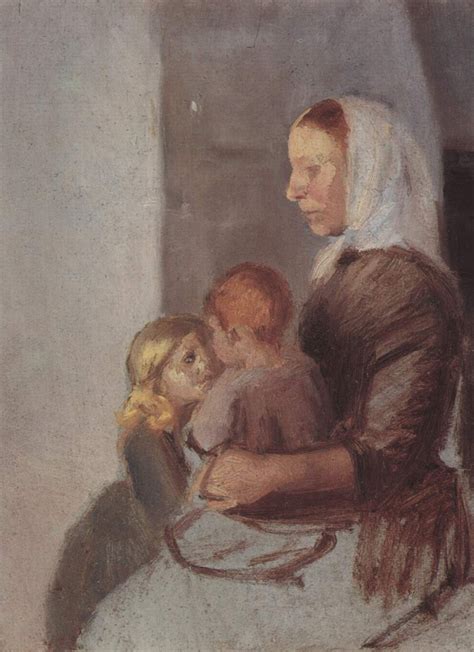 Mutter mit zwei Kindern Bilder Gemälde und Ölgemälde Replikation