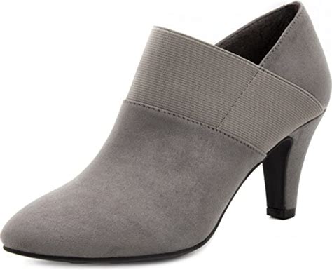London Fog Womens Bobbie Heel Ankle Booties Uk Shoes And Bags