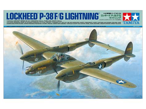 Tamiya 148 Lockheed P 38 Fg Lightning Model Kit At Mighty Ape Nz