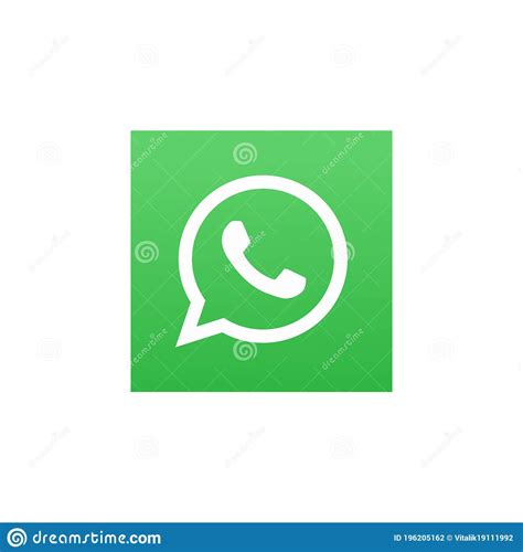 Whatsapp Popular Realistic Social Media Logotype Editorial