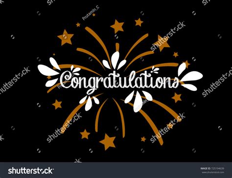 Congratulations Beautiful Greeting Card Poster Stock Vector Royalty Free Shutterstock