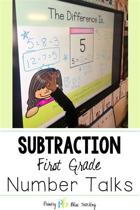 First Grade Number Talks For Subtraction First Grade Math Number