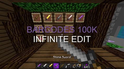 Minecraft Pvp Texture Pack Barcodes 100k Infinite Edit Version 2