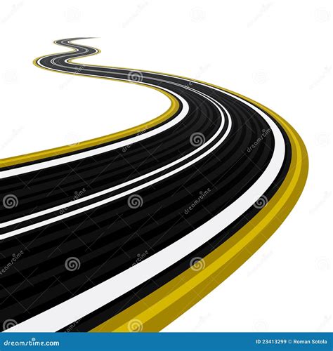 Winding Road Stock Vector Illustration Of Direction 23413299