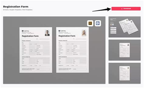 How To Customize A Registration Form Template Ms Word Envato Tuts