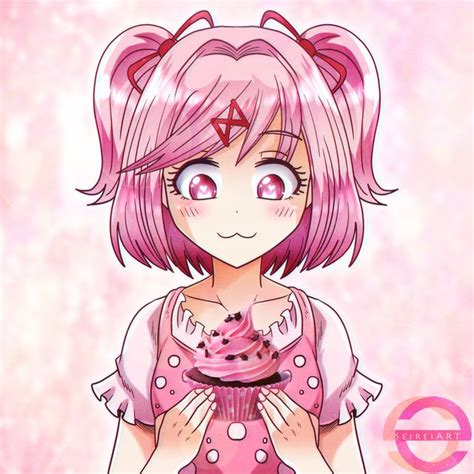 Natsuki Loves Cupcakes~ 💗 By Seireiart On Twitter Waifu Material