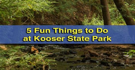 Maybe you would like to learn more about one of these? 5 Fun Things to Do in Kooser State Park - UncoveringPA