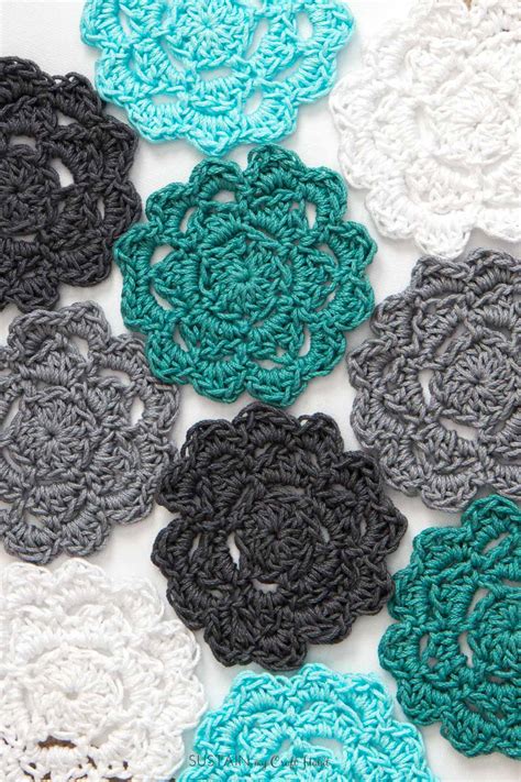 The entire coat is made with the basic single crochet stitch, and there is very little shaping, making it relatively super simple. Free easy crochet patterns coasters coastal-3550-2 - Sustain My Craft Habit