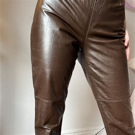 AlbertoMakali Vintage Italian Leather Pants With Depop