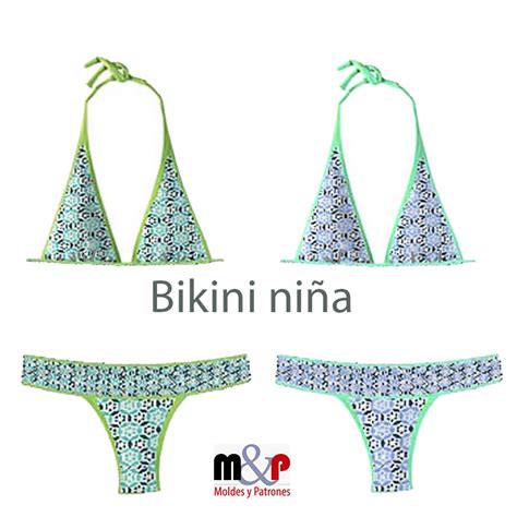 Bikini Niña Moldesypatrones