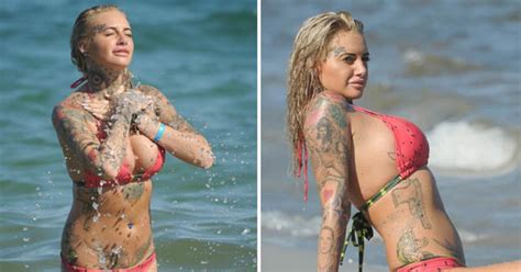 Baywatch With A Tattooed Twist Jemma Lucy Sizzles In Bikini Exposé