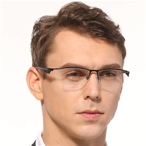 Bevove Big Size Glasses Frame Men Large Eyeglasses Male Business Titanium Spectacles