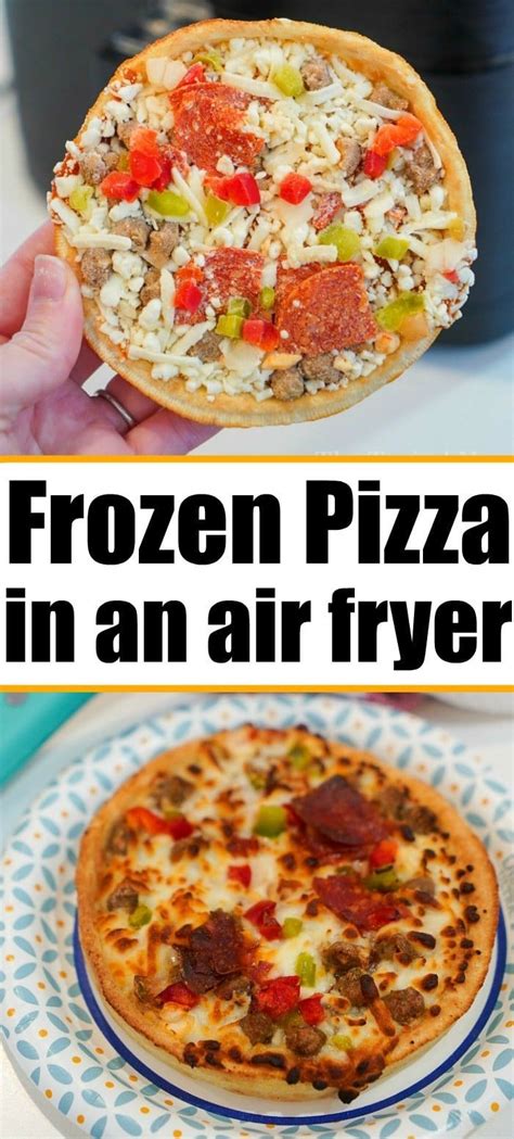 Soft frozen veggies, such as broccoli, bell pepper, green beans, and corn, cook in the air fryer for 10 to 15 minutes. How to Make Perfect Air Fryer Frozen Pizza!! | Air fryer ...