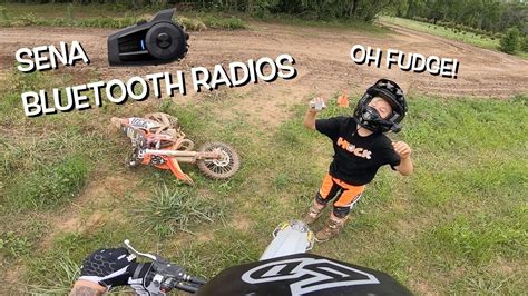 FATHER AND SON RIDING DIRT BIKES WITH BLUETOOTH RADIOS YouTube