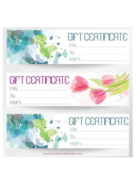 Gift Certificate Template Free Template Collections