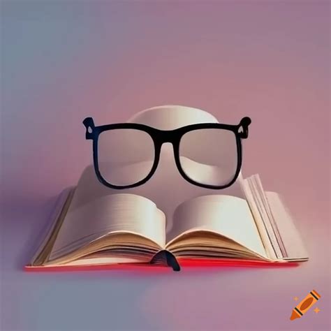 Book With Glasses On Top