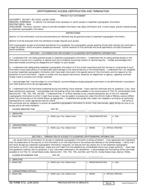 Sd Form 572 Fill Out Sign Online And Download Fillable Pdf