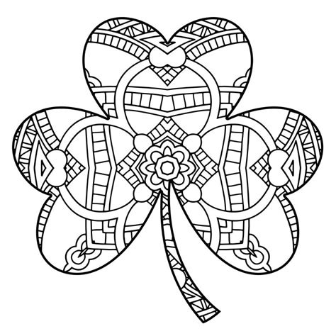 Is it the classic wwe star, ken shamrock? St. Patrick Shamrock Coloring Pages | 101 Coloring