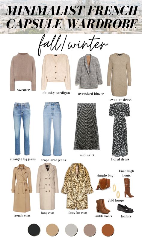 minimalist french capsule wardrobe for fall winter my chic obsession