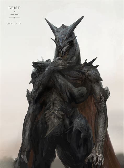 Artstation Dark Beast Eric Yip Mythical Creatures Art Fantasy