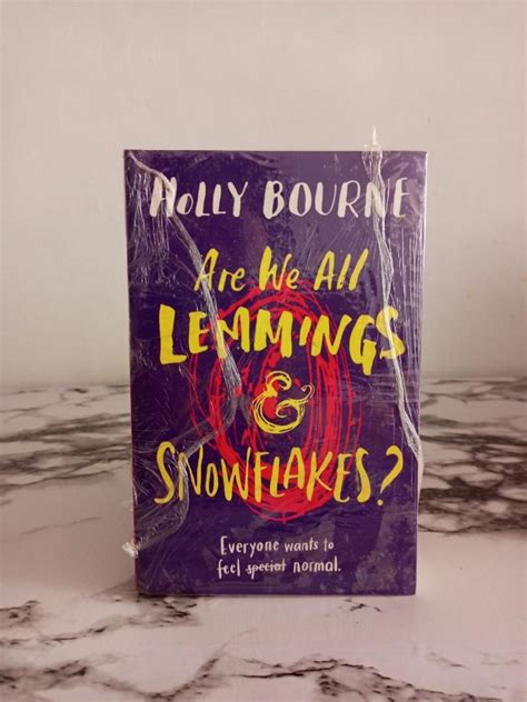 Are We All Lemmings And Snowflakes By Holly Bourne Hobbies Toys Books Magazines Fiction