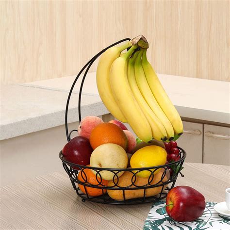 All In One Wire Fruit Basket Bowl With Banana Hook Hanger China Wire