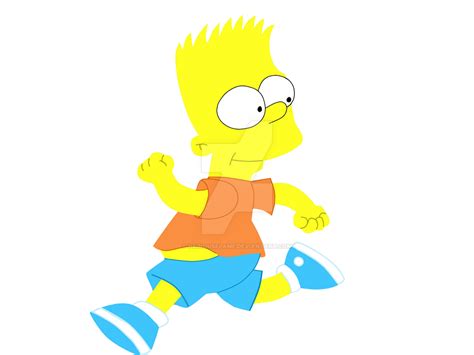 Bart Runs By Heinousflame On Deviantart