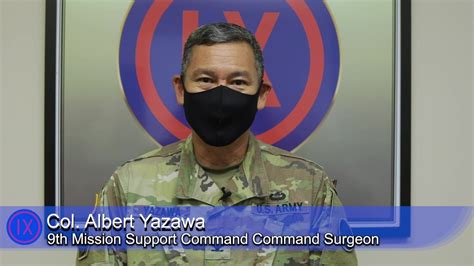 Dvids Video Col Albert Yazawa Address 9th Mission Support Command