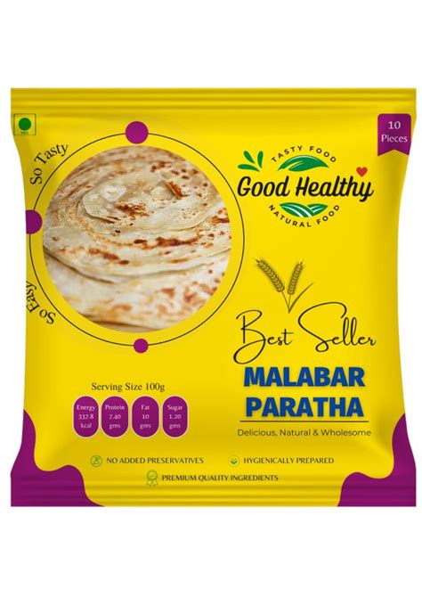 Yellow Brown Malabar Paratha Packaging Type Plastic Packets