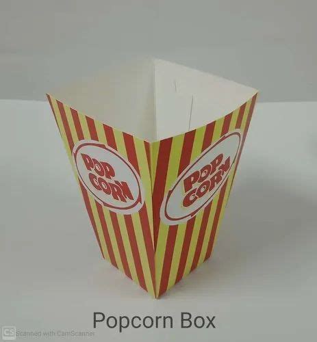 Paper Popcorn Box For Food At Rs 7piece Onwards In Sivakasi Id